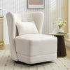 Bonzy Home 360° Swivel Accent Chair with Pillow – Upholstered Cozy Armchair for Living Room