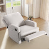 Bonzy Home Recliner Chair, Adjustable Backrest, Modern Design – Comfortable Manual Recliner for Living Room, Bedroom & Office, White