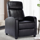 PU Leather Reclining Chair Single Sofa with Heat and Massage
