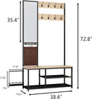 Hall Tree with Shoe Storage Bench