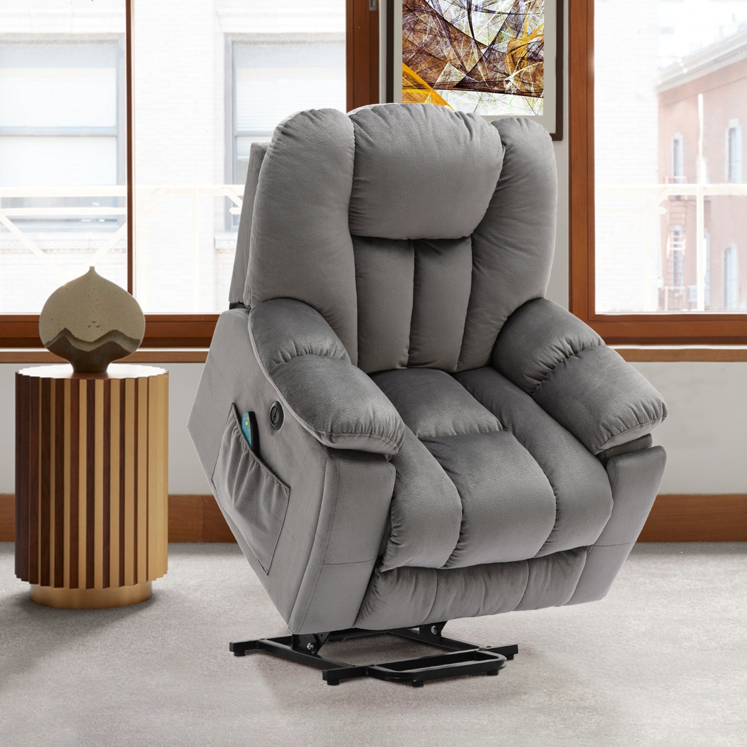 Grey deals lift chair