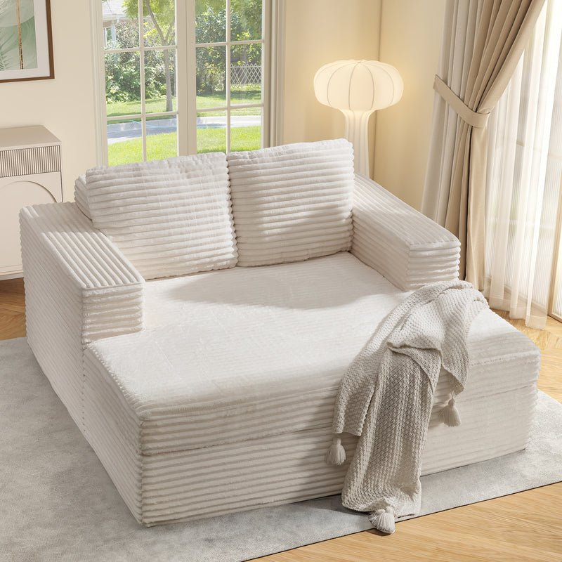 Bonzy Home Cloud Chaise Lounge - Oversized Indoor Sofa Bed Chair