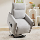 Bonzy Home Power Lift Recliner Chair for Elderly, 9-Point Massage & Heat, Breathable Fabric, Gray
