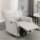 Bonzy Home Sofa Chair, Swivel Recliner Living Room Electric Recliner Chair with USB Ports