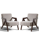 Bonzy Home Modern Fabric Accent Chair,Plaid Armchair