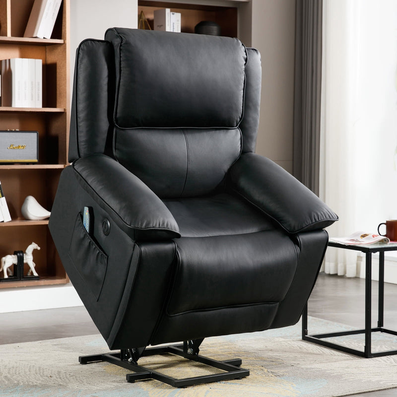 Bonzy Home Electric Power Lift Chair with Heat and Massage Remote Control,Side Pocket and USB Port