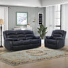 Bonzy Home Reclining Chair Sofa,3 Seats Recliner Couch Sofa with Overstuffed Arms and Back Living Room Furniture Sets