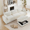 Bonzy Home Modular Sectional Sofa, L‑Shaped Couch, Ultra‑Comfort Seating – Configurable for Living Room & Family Room White
