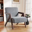 Bonzy Home Modern Fabric Accent Chair,Plaid Armchair