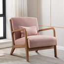 Bonzy Home Mid Century Modern Accent Chair for Living Room Pink