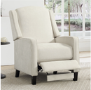 Bonzy Home Push-Back Recliner Chair — Fabric Wingback Reclining Chair, Mid-Century Modern Style for Living Room & Bedroom