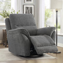Bonzy Home Power Swivel Rocker Recliner Chair – Electric Recliner with Plush Overstuffed Arms & Back, Modern 270° Swivel for Living Room