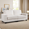 Bonzy Home 81" Modern Corduroy Loveseat — Plush 2-Seater Sofa with Thick Cushions, Wide Arms & USB / Type-C Charging Ports