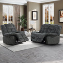 Bonzy Home Recliner Chair Loveseat Living Room Furniture Set Adjustable Backrest, Manual Recliner Chair Sofa Couch Set