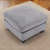 Bonzy Home Ottoman Modular Sectional Sofa Elegant Footrest Trendy Addition to Any Room, Comfort Meets Style for Living Room Bedroom Gray