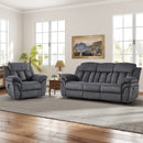 Bonzy Home Reclining Living Room Set Electric Power Lift Chair Reclining Chair Theater Seating Living Room Furniture Set Cup Holders,Adjustable Backrest Gray