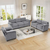 Bonzy Home Modular Sectional Sofa Couches Living Room Sofa Set Ideal for Small Spaces & Family Fun Gray