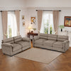 Bonzy Home Modular Sectional Sofa Couches for Living Room Ideal for Small Spaces & Family Fun Brown