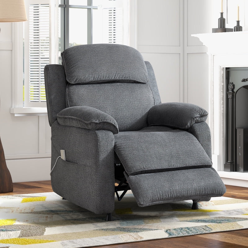 Bonzy Home Power Recliner Chair — Electric Recliner with Remote Control & Side Pockets, Compact Home Theater Seating for Small Spaces