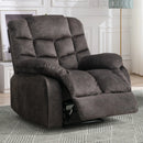 BonzyHome Recliners Single Recliner Chairs for Adults, Breathable Fabric Reclining Chair Manual Sofas for Living Room (Brown)