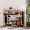 Bonzy Home Shoe Rack 5 Tier Shoe Shelf Storage Shoe Organizer for Entryway