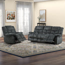 Bonzy Home Manual Reclining Sofa Adjustable Backrest,3 Seat Recliner Couch Sofa with Overstuffed Arms and Back Sofa Set for Living Room