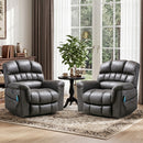 Bonzy Home 2 Pack Large Power Lift Chair Recliner for Elderly, Heavy Duty Electric Lift Recliner with Massage, for tall men, Gray