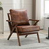 Bonzy Home Mid-Century Modern Accent Chair Upholstered Solid Wood Frame & Removable Cushions for Living Room Bedroom