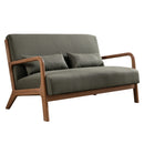 Bonzy Home Mid Century Modern Tufted Loveseat Chair, Green