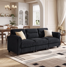 Bonzy Home Modular Sectional Sofa Couches for Living Room Ideal for Small Spaces & Family Fun Charcoal