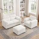 Bonzy Home Modular Corduroy Sectional Sofa with Pull Out Sleeper, Convertible L-Shaped Couch, Free Combination Upholstered Sofa Bed for Living Room