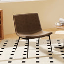 Bonzy Home Modern Faux Leather Dining Chair with Metal Legs – Upholstered Kitchen & Dining Seat