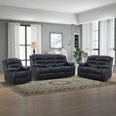 Bonzy Home Manual Recliner Sofa Living Room Furniture Set, Manual Recliner Chair Adjustable Backrest, Manual Loveseat and 3 Seat Recliner Sofa Couch Set for Living Room