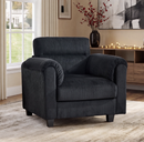 Bonzy Home Single Sofa - Compact Seating Solution Ideal for Small Spaces, Apartments, Offices, or Cozy Reading Nooks Charcoal