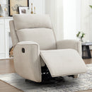Bonzy Home Fabric Manual Recliner Chair — Modern Single-Seat Recliner with Padded Arms & Back for Living Room & Bedroom