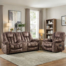 Ebello Power Lift Recliner Set, Power Recliner with Heat & Massage, Electric Reclining Loveseat with Storage Console, Hidden Cup Holders, USB & Type-C for Living Room, Dark Brown
