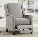 Bonzy Home Recliner Chair Push Back Upholstered Wingback Fabric Home&nbsp;Theater Single Sofa for Living Room,Gray
