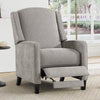Bonzy Home Push-Back Recliner Chair — Fabric Wingback Reclining Chair, Mid-Century Modern Style for Living Room & Bedroom