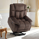 Bonzy Home Power Lift Electric Recliner Chair for Elderly - Heavy Duty Safe Reclining Mechanism, Anti-Skid Fabric Sofa for Living Room,Brown