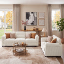 Bonzy Home Modular Sectional Sofa Couches for Living Room Ideal for Small Spaces & Family Fun Oat