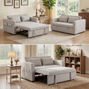 Bonzy Home 3-Pack 3 in 1 Convertible Sleeper Sofa Bed, Bulk 2-Seater Futon Couch with Storage Pockets for Dorm, Shared Apartment, Rental House,Beige