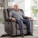 Bonzy Home Power Lift Recliner Chair for Big and Tall People，Single Sofa for Living Room Chair，Brown