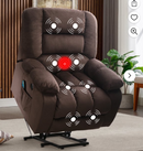 Bonzy Home Power Lift Recliner Chair With Heat Massage - Ergonomic Chair For Elderly，Brown