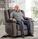 Bonzy Home Power Recliner Chair for Big and Tall People，Single Sofa for Living Room Chair，Brown