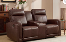 EBLLEO Power Recliner Sofa Set, Faux Leather Reclining Chair, Loveseat with Cup Holders and USB Ports for Living Room Home Theater (Light Brown)