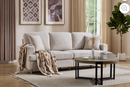 Ebello 86" Corduroy Couch, 3-Seater Upholstered Comfy Modern Sofa Couch with Deep Seat for Living Room, Bedroom and Apartment, Beige