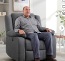 Ebello Power Recliner Chair for Big and Tall，Single Sofa for Living Room Chair，Gray