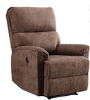 Bonzy Home Electric Recliner Set w/USB - Comfortable Power Reclining Sofa Chairs for Living Room, Cozy Lounge Pair in Rich Brown (Set of 2)