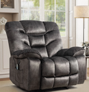 Ebello XL Power Recliner Chair - 41" Wide Electric Massage Recliner with Heat & USB Charging, Overstuffed Single Reclining Sofa for Living Room, Dark Gray