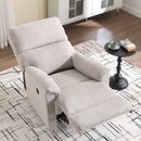 Bonzy Home  Electric Recliner Chair Vintage Style with USB Port For Living Room and Bedroom, White